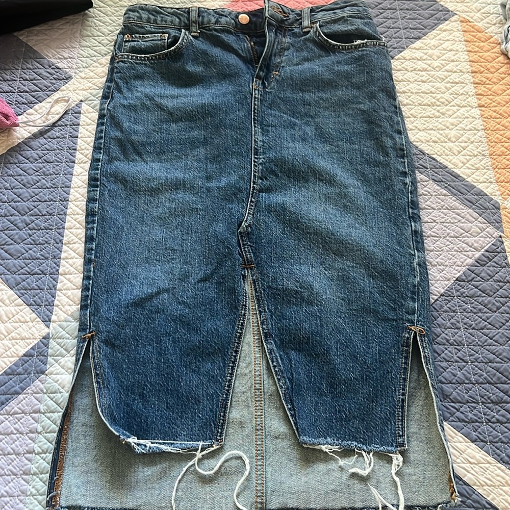 Zara denim skirt